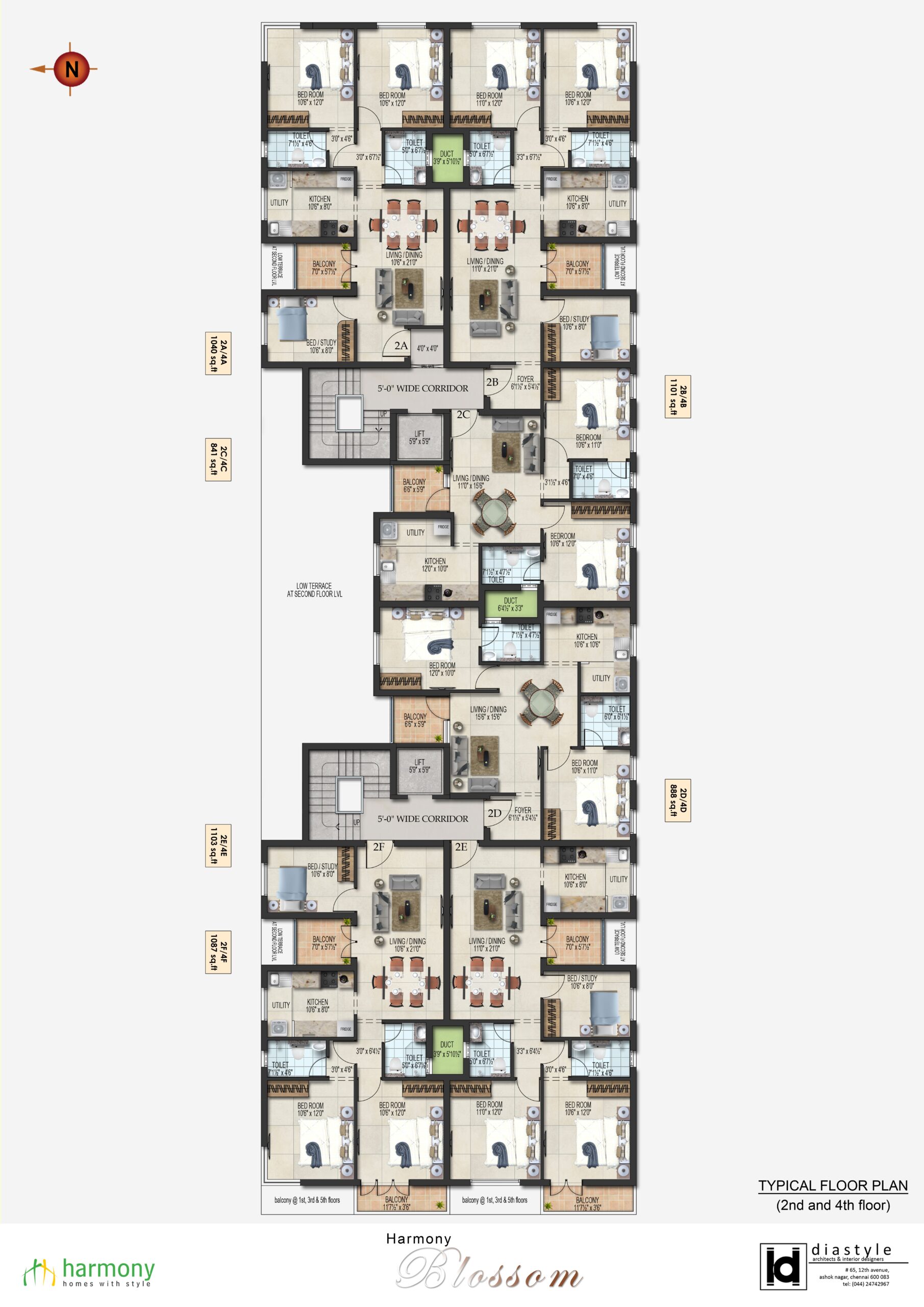 2 and 3BHK Flats for Sale in East Tambaram Blossoms from 71.5L