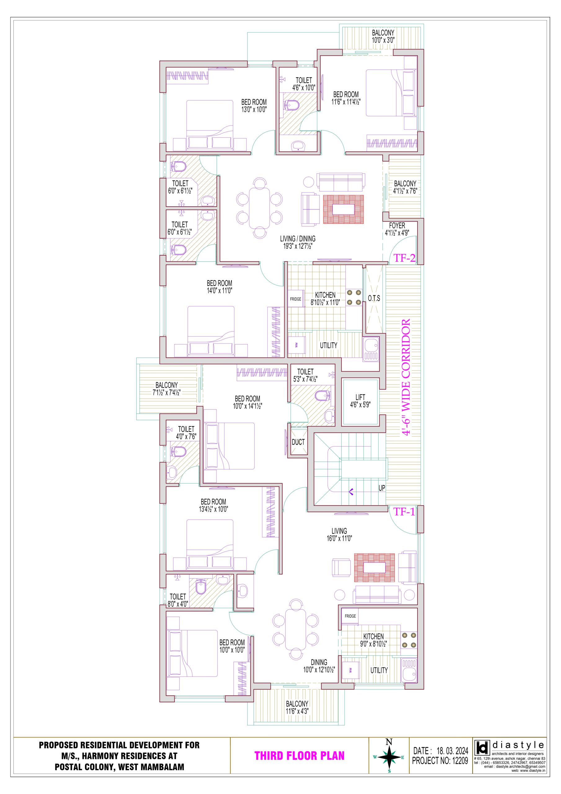 Luxury Flats for Sale in West Mambalam – Harmony Sruthi 2.64Cr