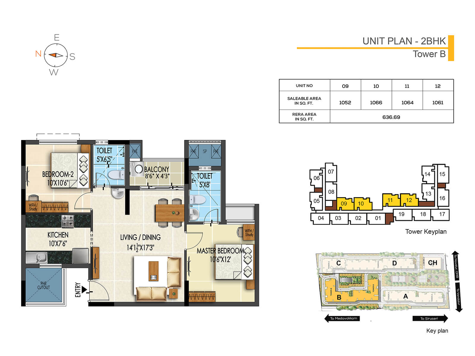 Adroit Prosper Premium 2 and 3 BHK Apartments in Thalambur, Chennai