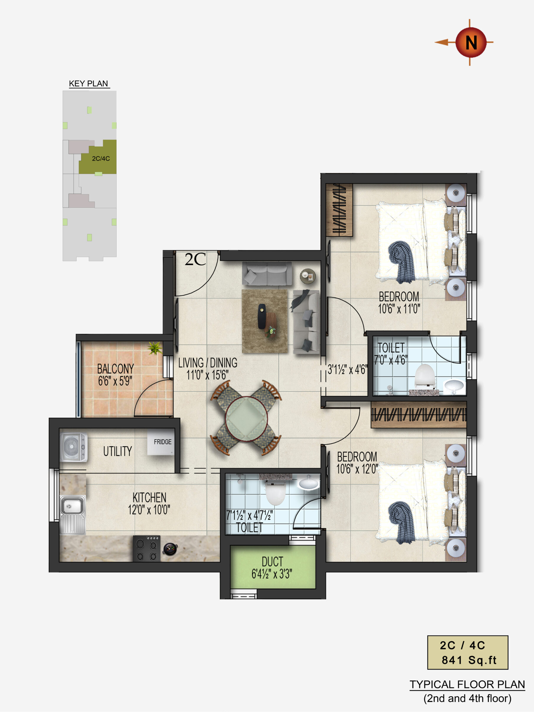 2 and 3BHK Flats for Sale in East Tambaram Blossoms from 71.5L