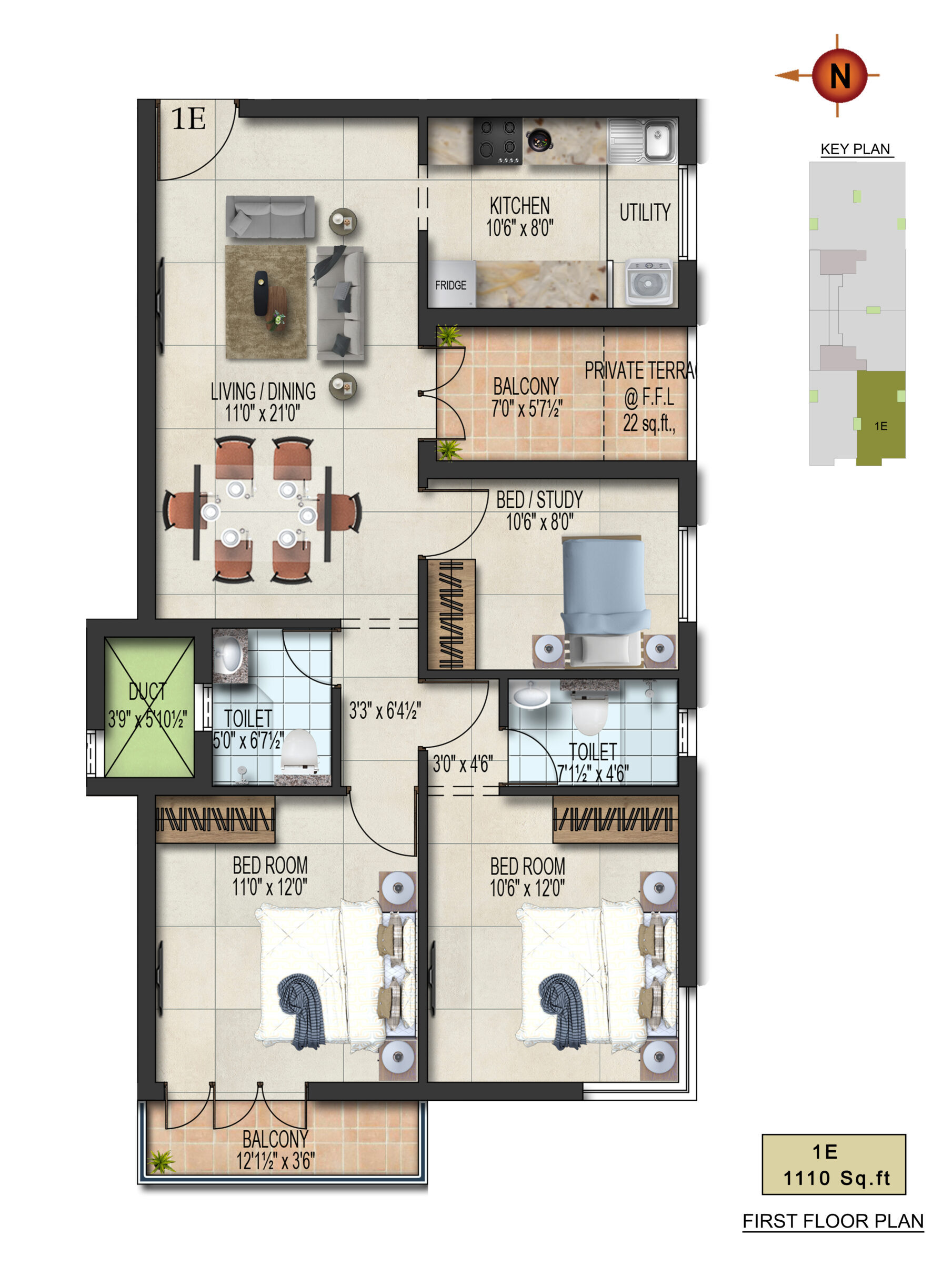 2 and 3BHK Flats for Sale in East Tambaram Blossoms from 71.5L