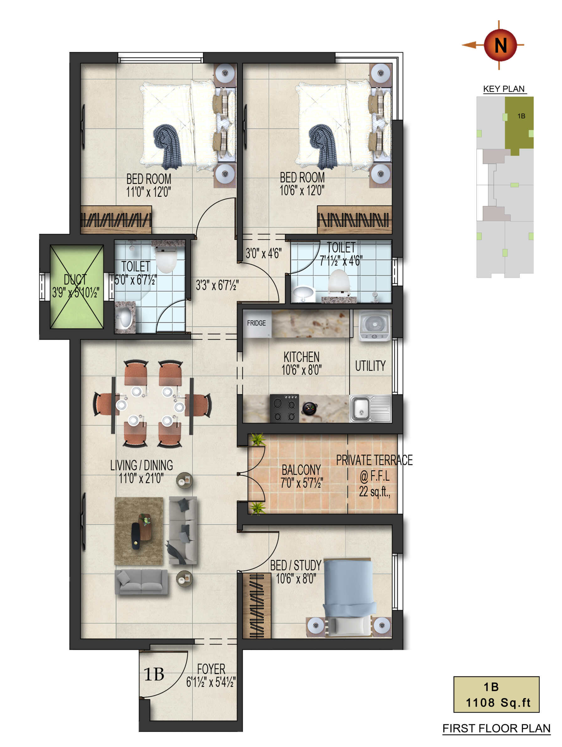 2 and 3BHK Flats for Sale in East Tambaram Blossoms from 71.5L