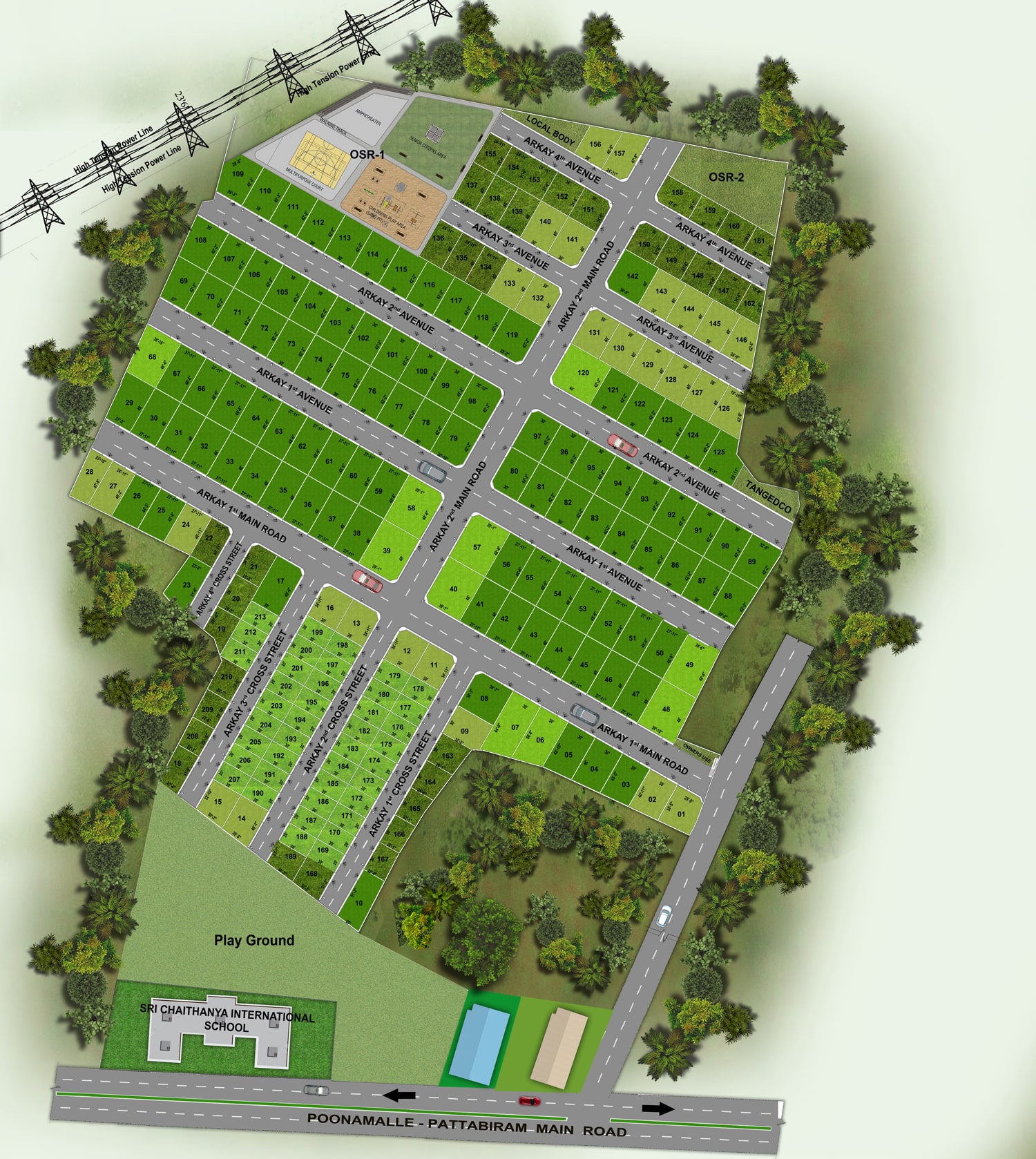 Plots for Sale in Tambaram Rajparis Arkay Garden DTCP