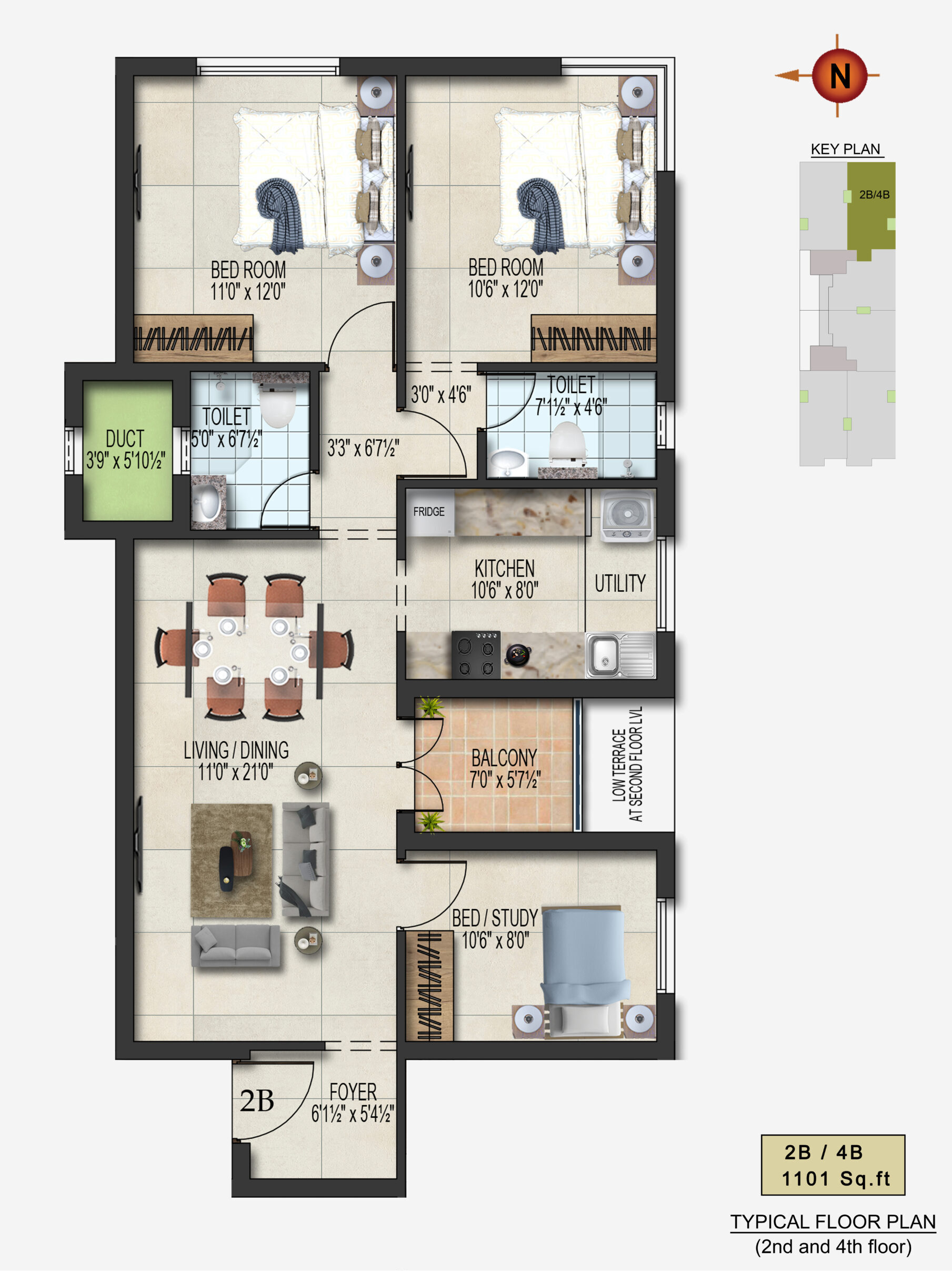 2 and 3BHK Flats for Sale in East Tambaram Blossoms from 71.5L