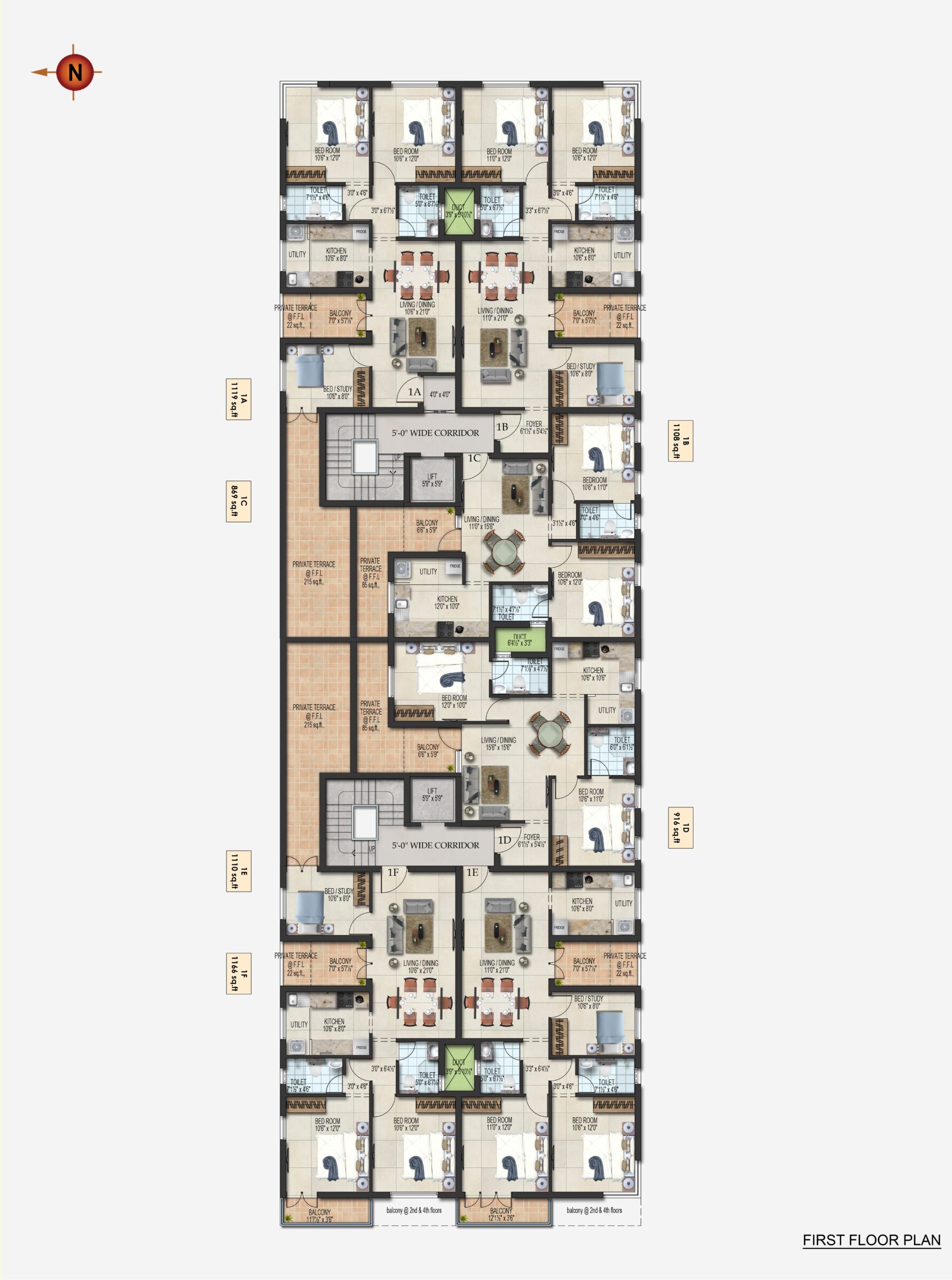 2 and 3BHK Flats for Sale in East Tambaram Blossoms from 71.5L