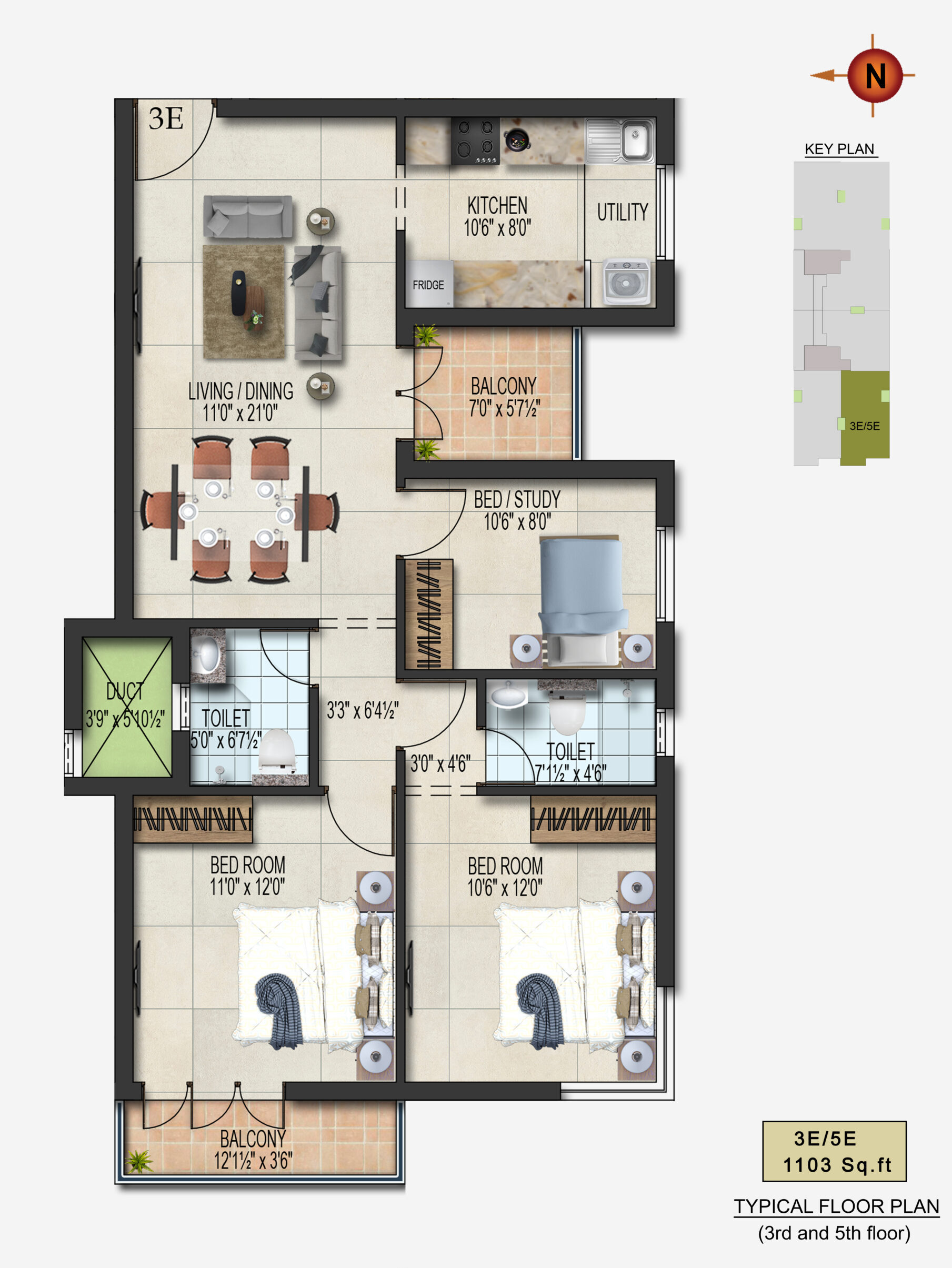 2 and 3BHK Flats for Sale in East Tambaram Blossoms from 71.5L
