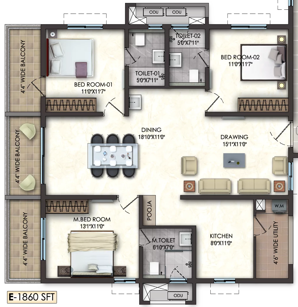 Lansum EL Dorado Premium 2 and 3 BHK Apartments in Bangalore