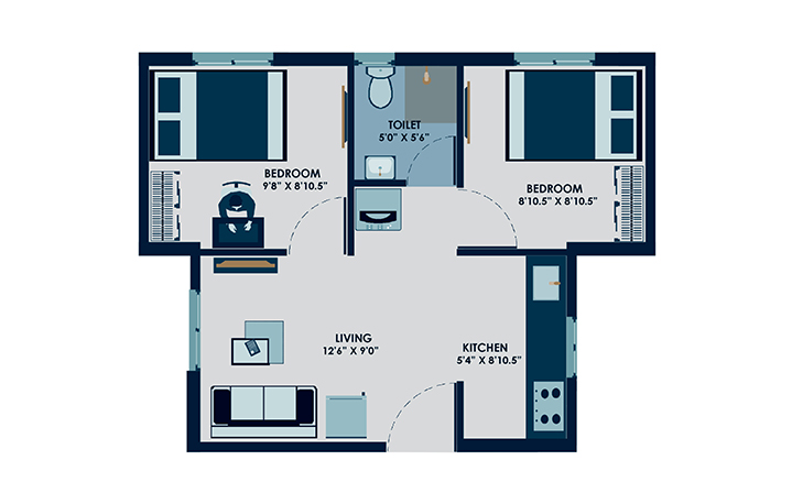 1 and 2BHK Smart Homes Thirumazhisai VRX Magna from 29L
