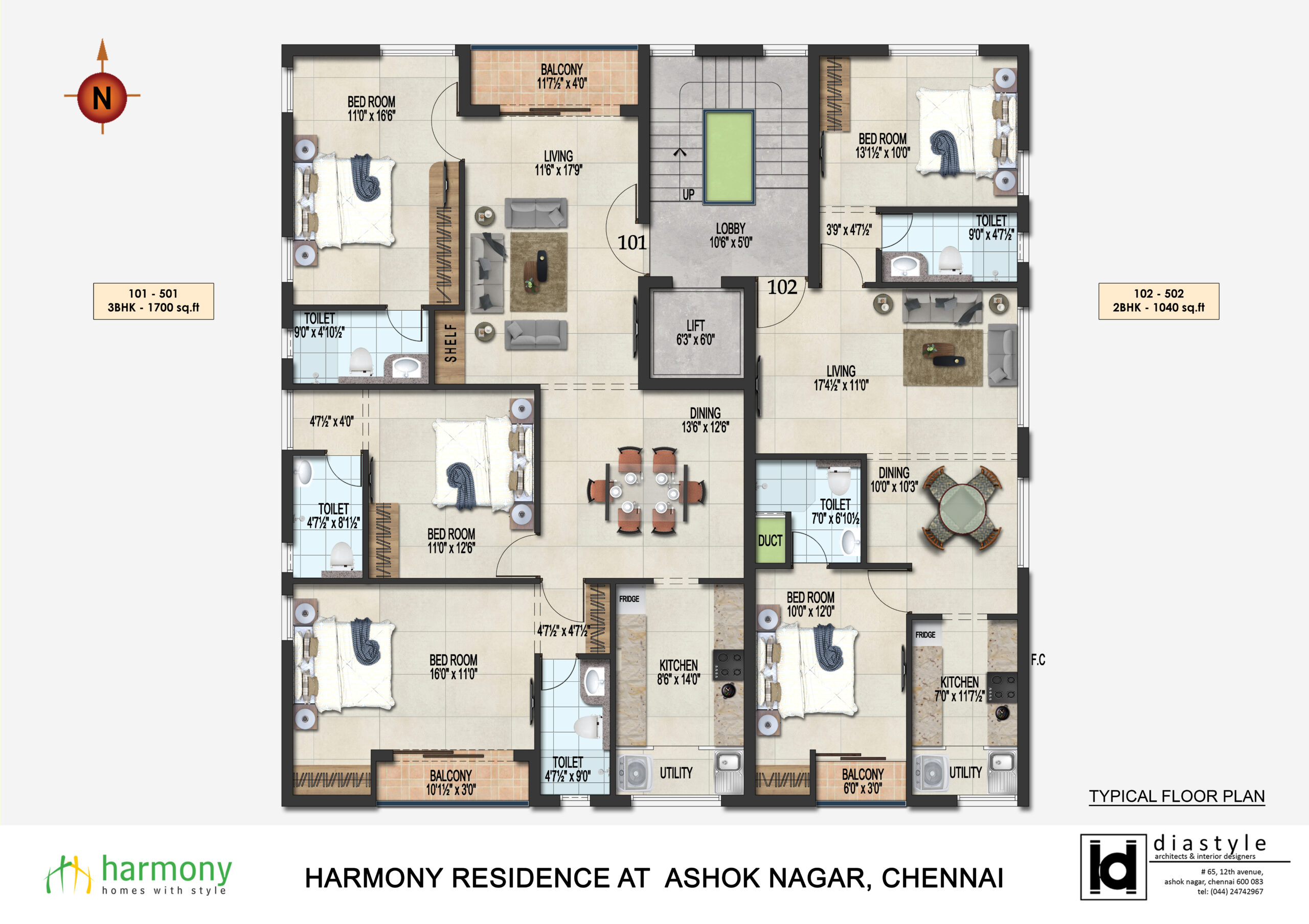Premium Flats for Sale in Ashok Nagar – Samyuktha 1.56Cr