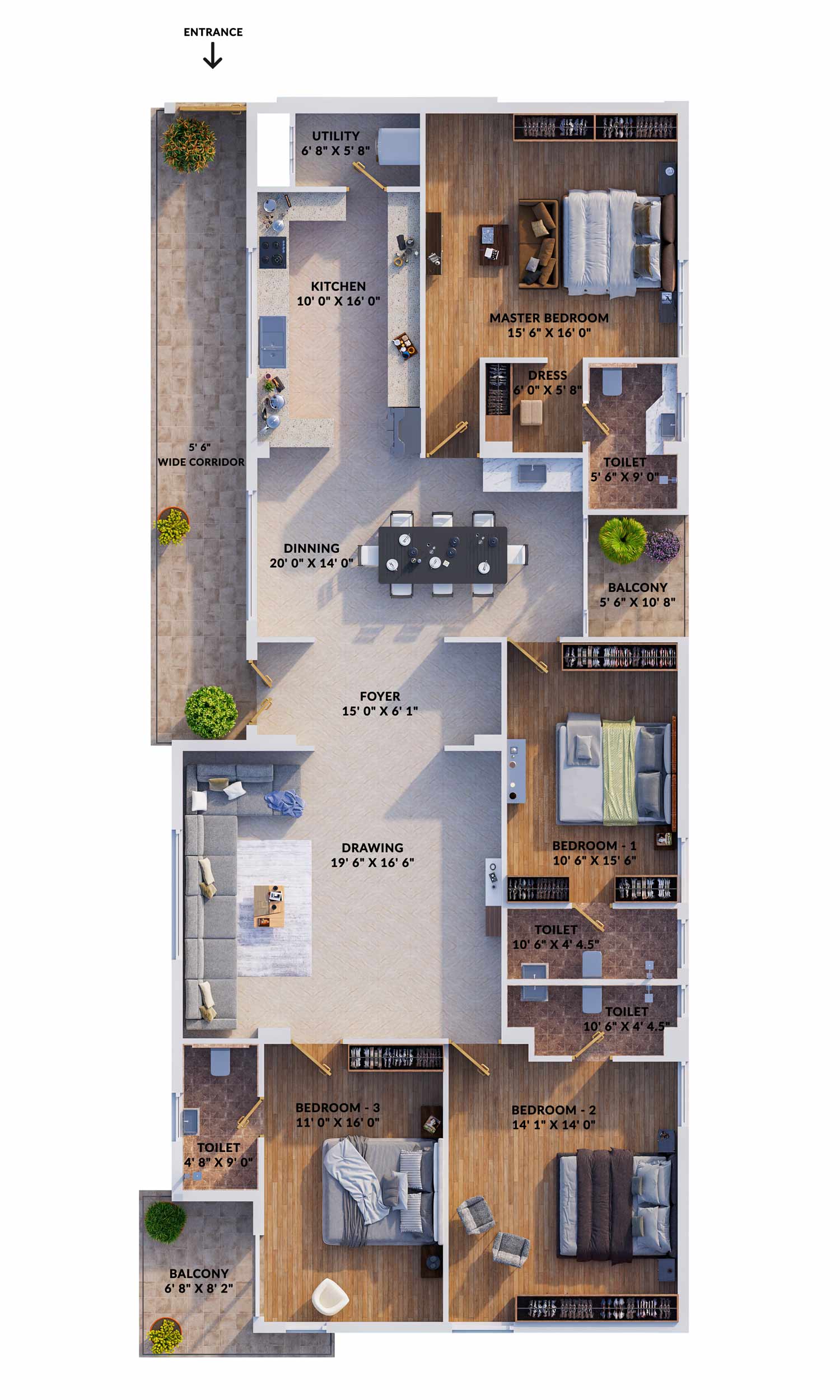 Vakaman Developers S3 Premium Apartments in Chennai

