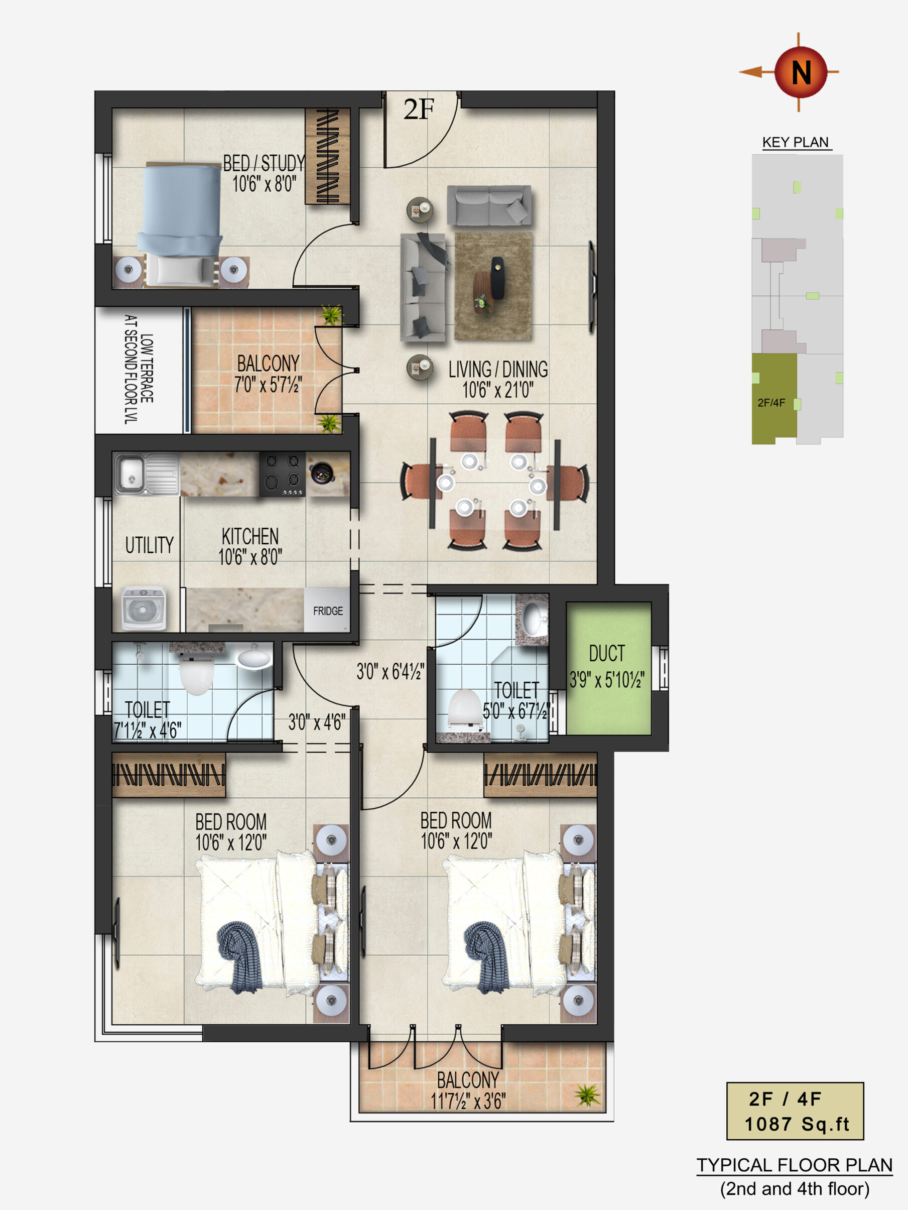 2 and 3BHK Flats for Sale in East Tambaram Blossoms from 71.5L