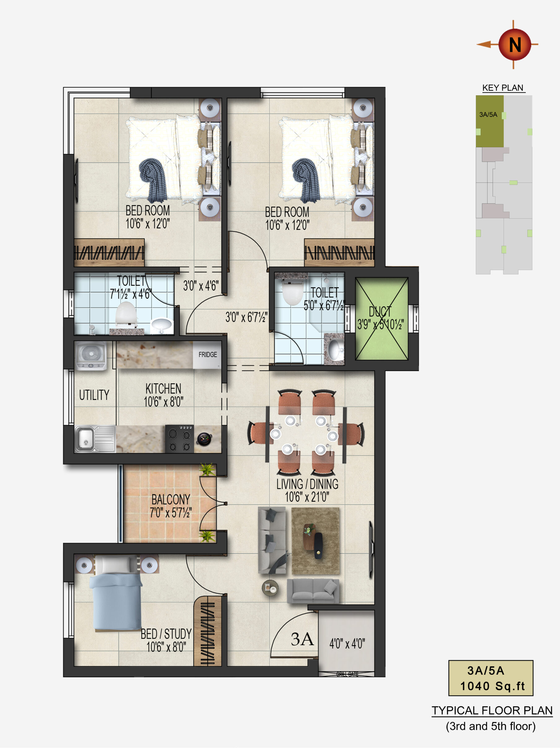 2 and 3BHK Flats for Sale in East Tambaram Blossoms from 71.5L