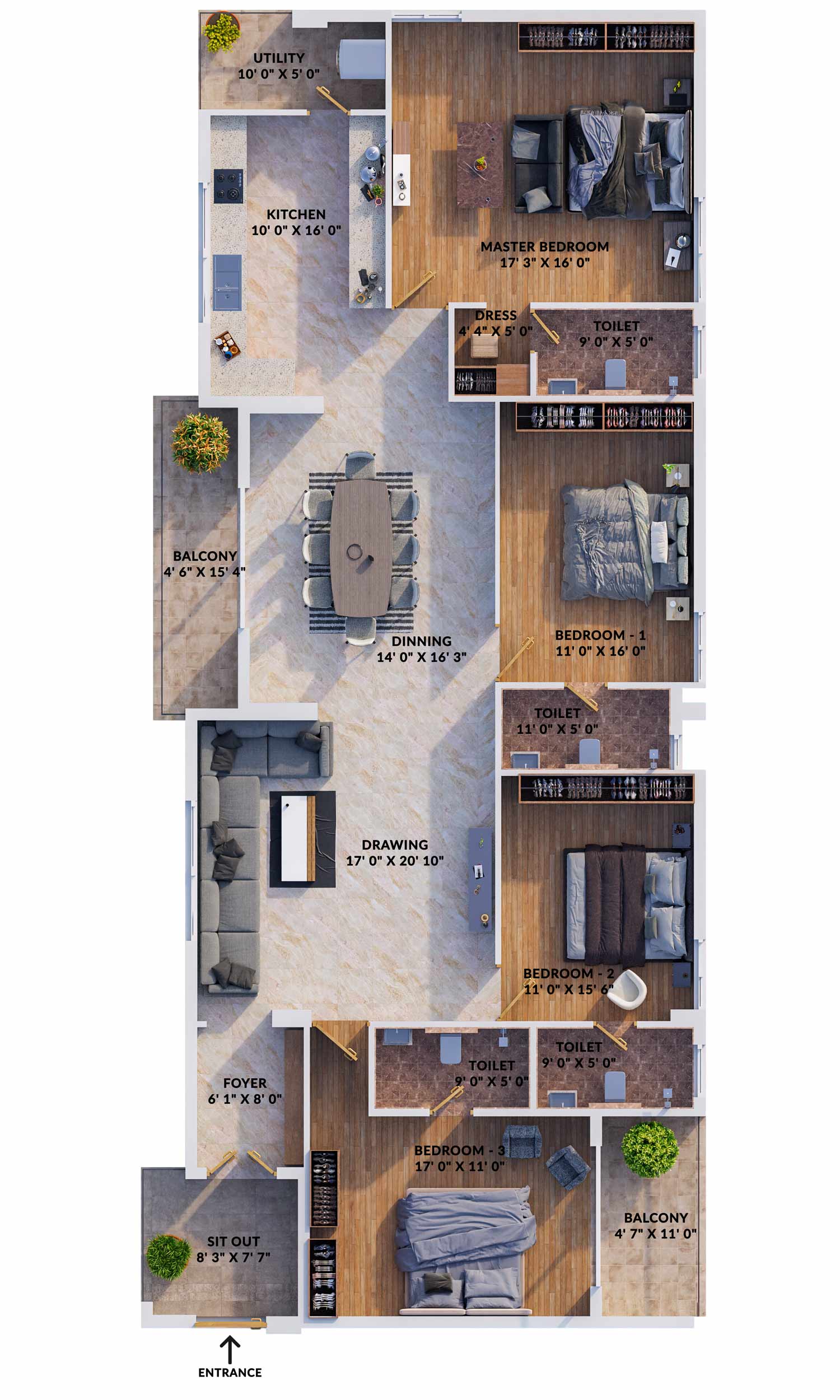 Vakaman Developers S3 Premium Apartments in Chennai

