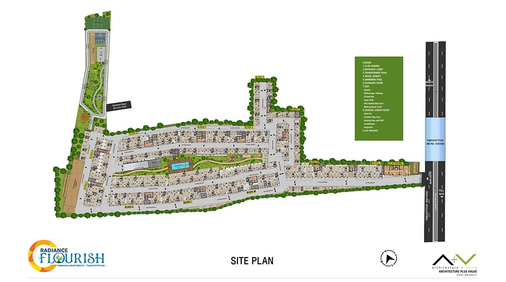 Radiance Flourish Thiruvottiyur 2, 3 and 4 BHK Flats in Chennai North | Premium Amenities