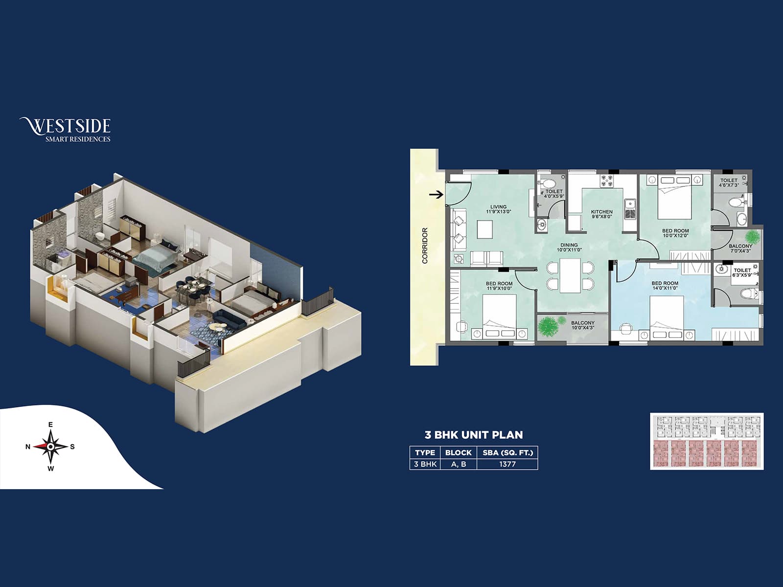 Modern 2 and 3 BHK Homes in Ramapuram Voora Westside 60 Chars