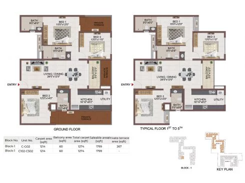 Casagrand Palm Springs Tambaram 2 and 3 BHK Flats for Sale in Chennai