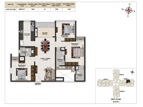 Casagrand Elinor Navalur – Luxury 2 & 3 BHK Flats Under Construction in Chennai
